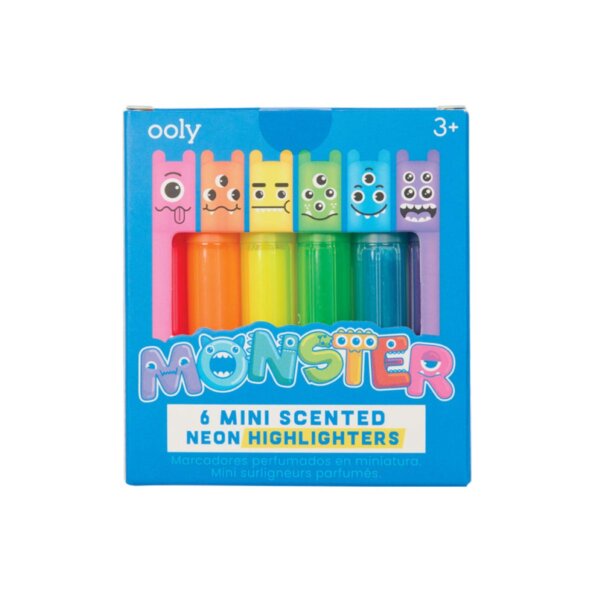 Mini Resaltador Monsters x6 - Imagen 2